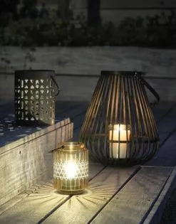 Lykta MUSVIT Ø34xH40 Brun -Utemöbler affär 202083 2