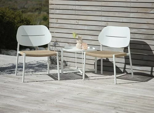 JUTLANDIA Loungestol NAKKENSHUSE Vit 5 JUTLANDIA Loungestol NAKKENSHUSE Vit - Bild 3