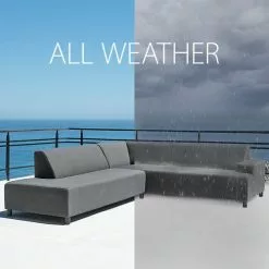 JUTLANDIA Loungesoffa UHRE 6-sits M. Grå Allväders