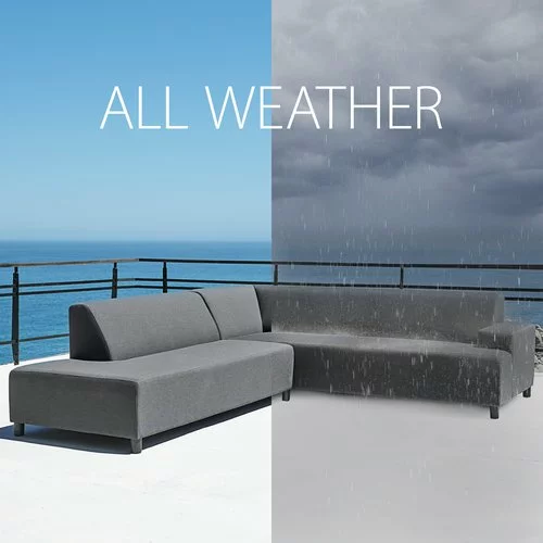 JUTLANDIA Loungesoffa UHRE 6-sits M. Grå Allväders 3 JUTLANDIA Loungesoffa UHRE 6-sits M. Grå Allväders