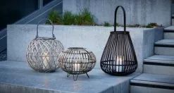 Lykta MUSVIT Ø34xH40 Brun -Utemöbler affär 214763 1