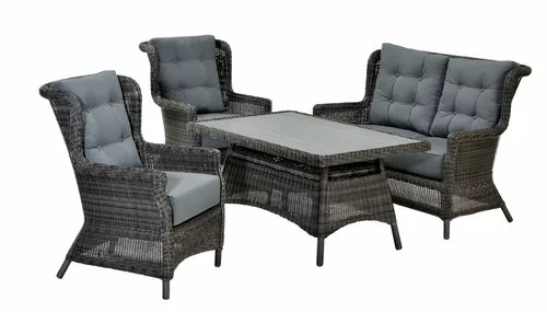 JUTLANDIA Loungebord FALKENBERG B81xL124 Grå 4 JUTLANDIA Loungebord FALKENBERG B81xL124 Grå - Bild 2