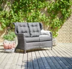 JUTLANDIA Loungesoffa FALKENBERG 2-sits Grå 8 JUTLANDIA Loungesoffa FALKENBERG 2-sits Grå -Utemöbler affär 99497